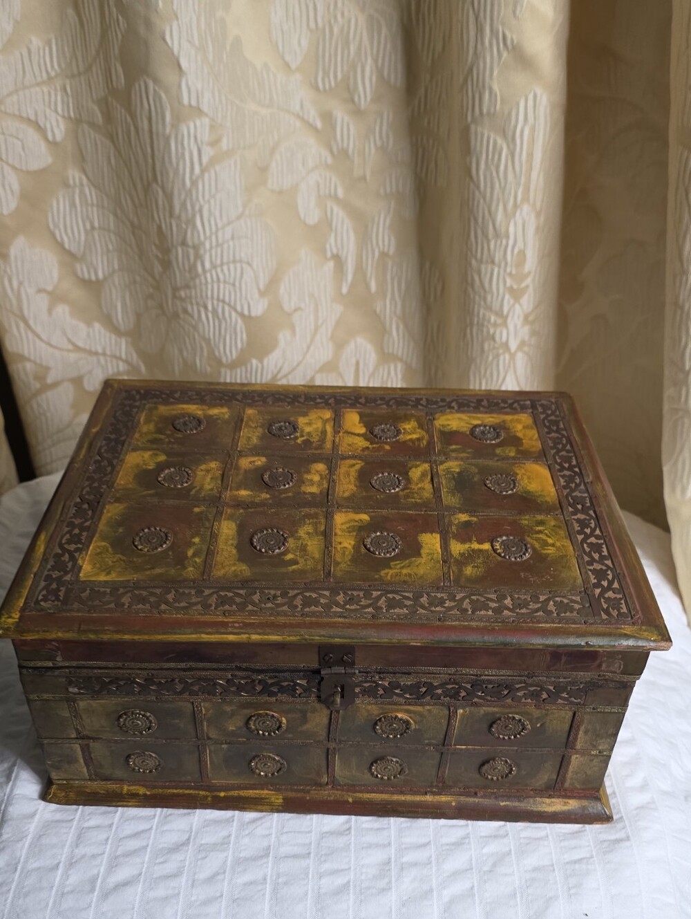 John Richard Collection Wood India Box Chester
